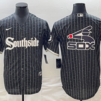 Men's Chicago White Sox Black City Connect Replica Player Jersey1