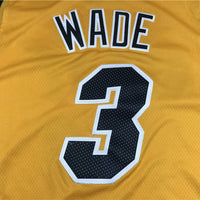 Men's Miami Heat Dwyane Wade #3 Gold 2020/21 Swingman Player Jersey1