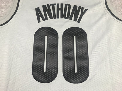 Men's Portland Trail Blazers Carmelo Anthony Gray Swingman Player Jersey1