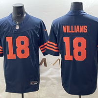 Men's Chicago Bears Caleb Williams #18 Navy Player Game Jersey