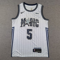 Men's Orlando Magic Paolo Banchero #5 Silver 2024/25 Swingman Player Jersey1 - City Edition