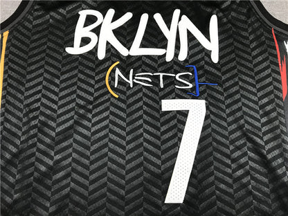 Men's Brooklyn Nets Kevin Durant Black 2020/21 Swingman Jersey1 - City Edition