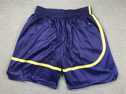 Men's Golden State Warriors Navy Statement Edition Pocket Shorts1