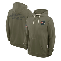 Men's Denver Broncos Olive 2025 Salute to Service Sideline Standard Issue Dri-FIT Hoodie