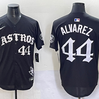 Men's Houston Astros Yordan Alvarez #44 Black Game Player Jersey