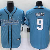 Men's Carolina Panthers Bryce Young #9 Blue Game Jersey1 Joint Edition