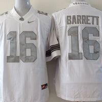 Men's Ohio State Buckeyes JT Barrett #16 White Player Jersey