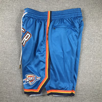 Men's Oklahoma City Thunder Blue Icon Edition Pocket Shorts1