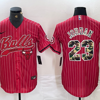 Men's Chicago Bulls Michael Jordan #23 Red Alternate Game Jersey