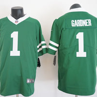 Men's New York Jets Ahmad Sauce Gardner #1 Green Game Jersey