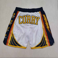 Men's Golden State Warriors Pocket White Basketball Shorts1