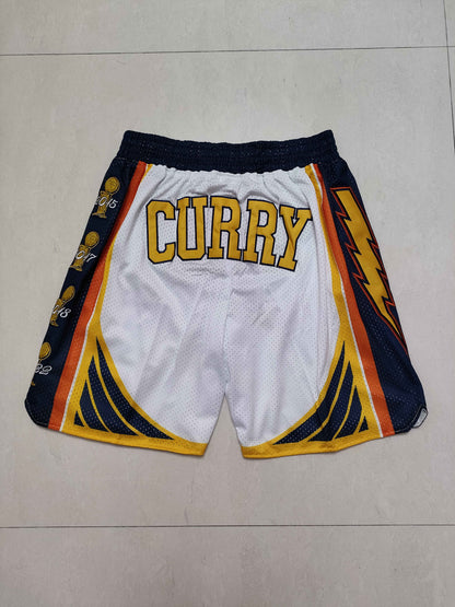 Men's Golden State Warriors Pocket White Basketball Shorts1