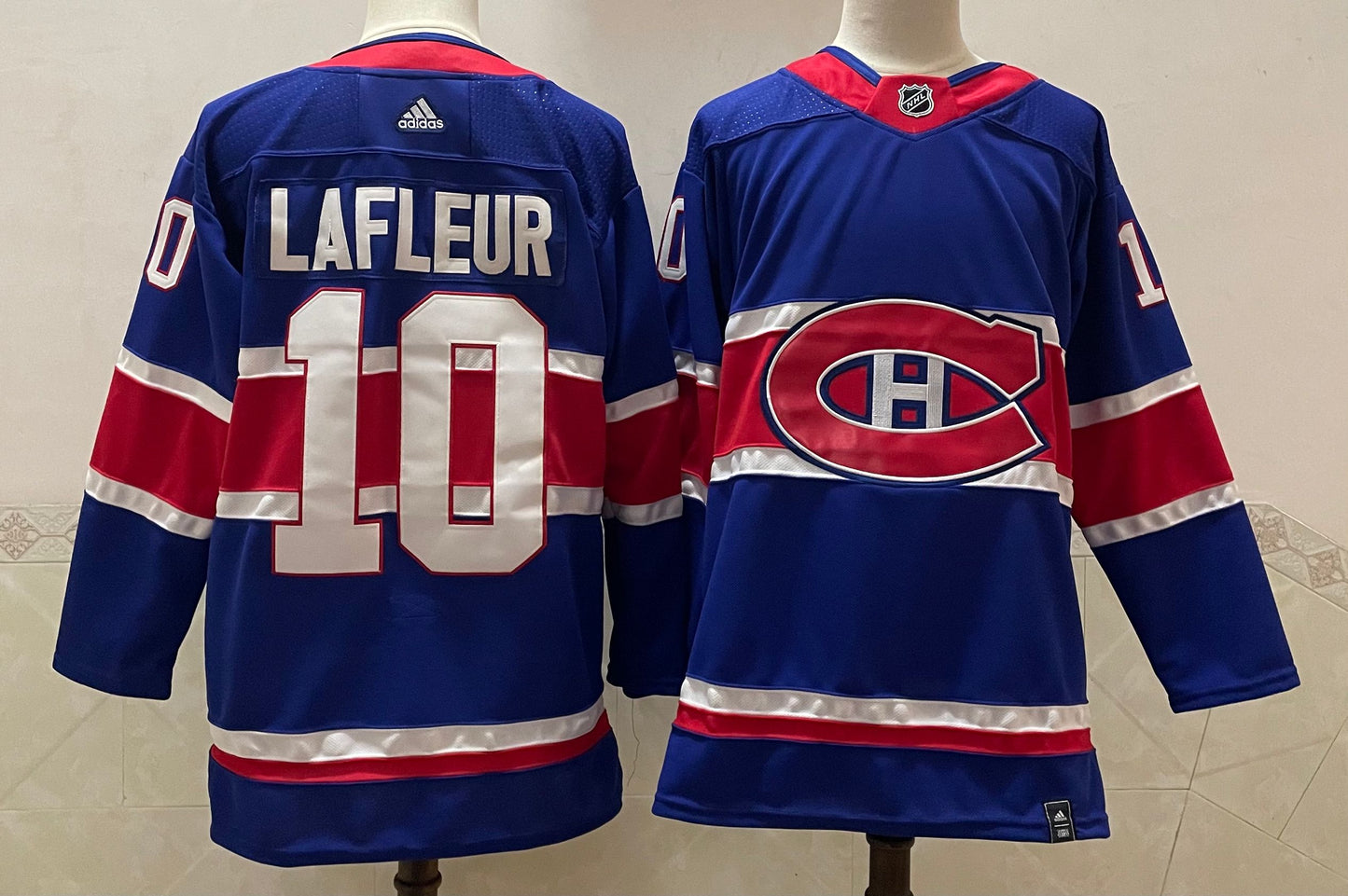 Men's Montreal Canadiens Guy Lafleur #10 Blue Player Game Jersey1