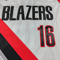 Men's Portland Trail Blazers Yang Hansen #16 White Swingman Player Jersey - Association Edition