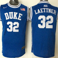 Men's Duke Blue Devils Christian Laettner #32 Blue Player Game Jersey