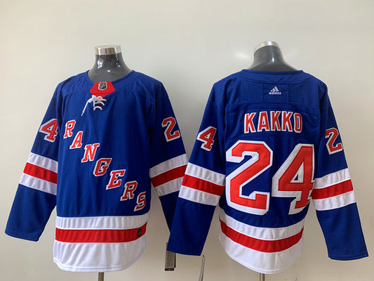 Men's New York Rangers Kaapo Kakko #24 Blue Player Jersey1