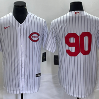 Men's Cincinnati Reds #90 White 2022 MLB at Field of Dreams Game Authentic Player Jersey1