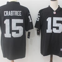 Men's Las Vegas Raiders Michael Crabtree #15 Black Game Player Jersey1