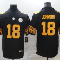 Men's Pittsburgh Steelers Diontae Johnson #18 Black Alternate Legend Jersey1