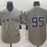 Men's New York Yankees Oswaldo Cabrera #95 Gray Replica Player Name Jersey1