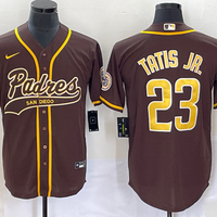 Men's San Diego Padres Fernando Tatis Jr. #23 Brown Replica Player Jersey1 Joint Edition