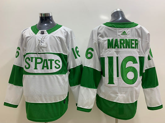 Men's Toronto Maple Leafs Mitch Marner #16 White Game Jersey1