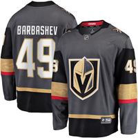 Men's Vegas Golden Knights Ivan Barbashev #49 Gray Home Breakaway Jersey1