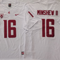 Men's Washington State Cougars Gardner Minshew II #16 White Game Jersey