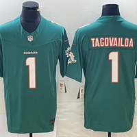 Men's Miami Dolphins Tua Tagovailoa #1 Green Aqua Legend Jersey1