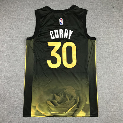 Men's Golden State Warriors Stephen Curry #30 Black 2022/23 Swingman Jersey1 - City Edition