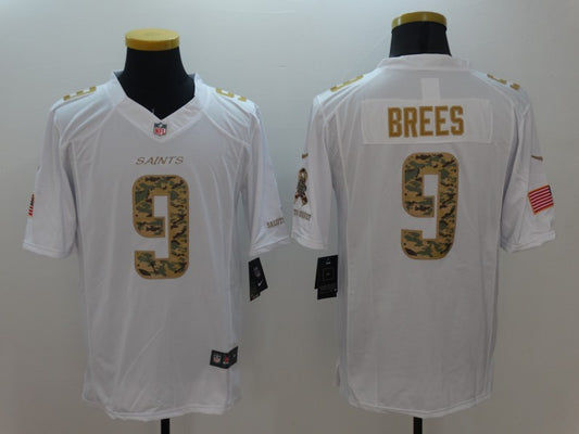 Men's New Orleans Saints #9 Drew Brees White Game Jersey1