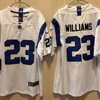Men's Los Angeles Rams Kyren Williams #23 Fearsome White Game Jersey