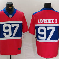 Men's New York Giants Dexter Lawrence II #97 Century Red Alternate Player Game Jersey1