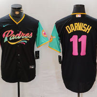 Men's San Diego Padres Yu Darvish #11 Black City Connect Limited Player Jersey1