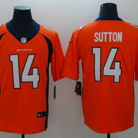 Men's Denver Broncos Courtland Sutton #14 Orange Game Jersey1