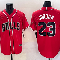 Men's Chicago Bulls Michael Jordan #23 Red Game Player Jersey