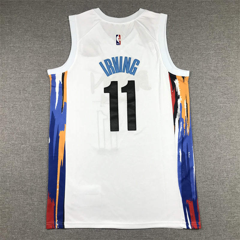 Men's Brooklyn Nets Kyrie Irving #11 White 2022/23 Swingman Jersey1 - City Edition