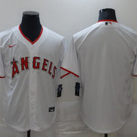 Men's Los Angeles Angels White Home Replica Team Blank Jersey1