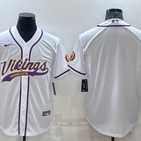 Men's Minnesota Vikings White Blank Jersey1