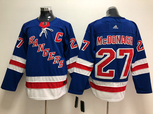 Men's New York Rangers Ryan McDonagh #27 Blue Player Game Jersey1
