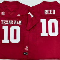 Men's Texas A&M Aggies Marcel Reed #10 Red Player Game Jersey