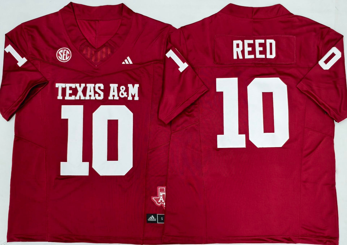 Men's Texas A&M Aggies Marcel Reed #10 Red Player Game Jersey