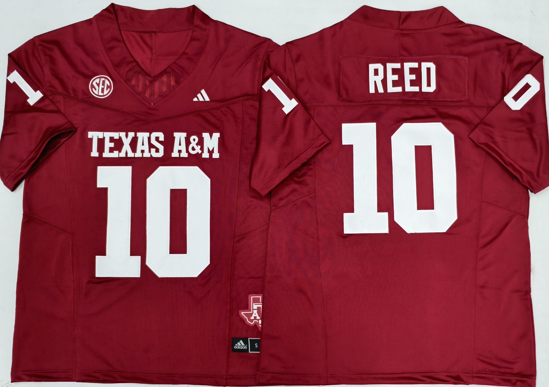 Men's Texas A&M Aggies Marcel Reed #10 Red Player Game Jersey