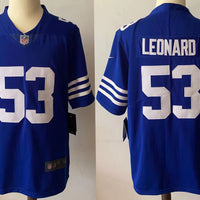 Men's Indianapolis Colts Darius Leonard #53 Blue Game Jersey1