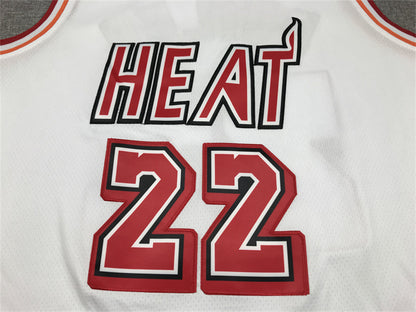 Men's Miami Heat Jimmy Butler #22 White 2022/23 Swingman Jersey1 - Classic Edition