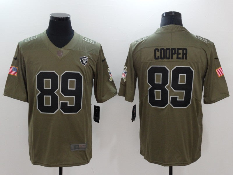 Men's Las Vegas Raiders Amari Cooper #89 Brown Game Player Jersey1