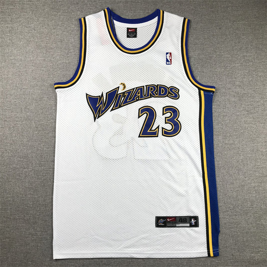 Men's Washington Wizards Michael Jordan White Swingman Player Jersey1
