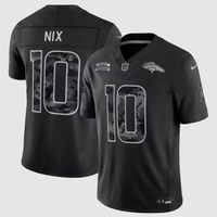 Men's Denver Broncos Bo Nix #10 Black 2026 Salute to Service Stitched Limited Jersey