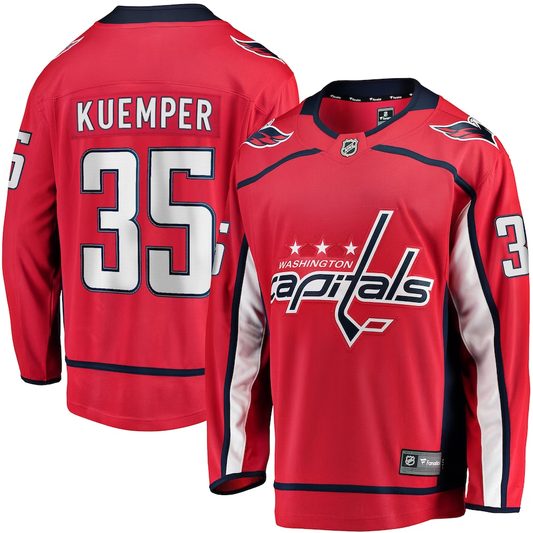Men's Washington Capitals Darcy Kuemper #35 Red Home Breakaway Player Jersey1