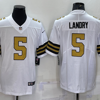 Men's New Orleans Saints Jarvis Landry #5 White Player Game Jersey1